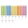 Geburtstagskerzen m. Halter, farbl.sort., 6,4cm, 20Kerz.,12Halter, SB-Blister 1Set, bunt