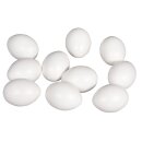 Plastik-Eier 6cm ø,  10 Stück