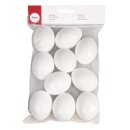 Plastik-Eier 6cm ø,  10 Stück