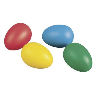 Plastik-Eier, 6cm ø, 4 Farben sort., Btl. 10 Stück