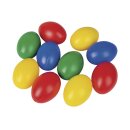 Plastik-Eier, 6cm ø, 4 Farben sort., Btl. 10...