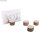 Kartenhalter Holzstamm, 3-4,5cm, PVC-Box 4 Stück