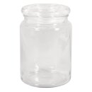 Vorratsglas mit Glasdeckel, 10cm ø, 14,5cm, 900ml, Öffnung ø7,5cm