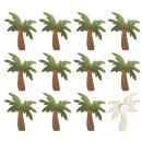 Holz-Streuteile Palmen mit Klebepunkt, 3,8x4,2cm,  12...