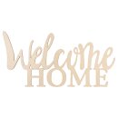 Holzschrift Welcome home FSC100%, 24,5x11,6x0,4cm,  1...