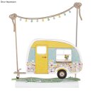 Holzmotiv Wohnwagen, FSC100%, 20x11,5x0,4cm, 6teilig,  1Set, natur