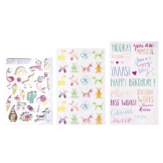 Sticker Mix Magical, 3Stickerbögen m.Effekten,  63Stück