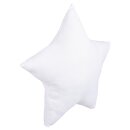 Kissenbezug Stern, 33cm ø, 190g/m², zum Zunähen,  1 Stück, naturweiß