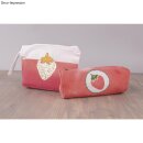 Federtasche mit Reißverschluss, 7cm ø, 22cm, 330g/m²,  1 Stück, weiß