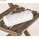 Federtasche mit Reißverschluss, 7cm ø, 22cm, 330g/m²,  1 Stück, weiß