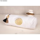 Federtasche mit Reißverschluss, 7cm ø, 22cm, 330g/m²,  1 Stück, weiß