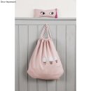 Turnbeutel mit Kordelzug + Stiftetasche, 38x42cm + 21x8cm, 170g/m²,  2Stück, rosé