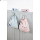 Turnbeutel mit Kordelzug + Stiftetasche, 38x42cm + 21x8cm, 170g/m²,  2Stück, hellblau