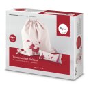 Bastelpackung: Turnbeutel Stiftemappe Set Einhorn, 38x42cm+21x8cm