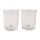 Teelichtglas, 5cm ø, 6,5cm, PVC-Box 2Stück, kristall