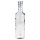 Glas Flasche, 21cm, øunten:6cm, ø...