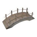 Holz Brücke flach, 10x4x4,5cm,