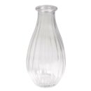 Glas Vase, 7cm ø, 14cm, mit Streifen