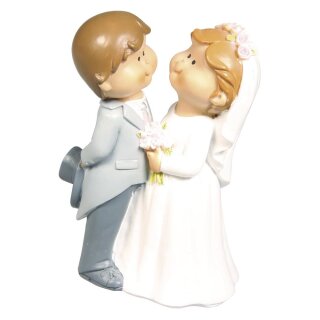 Polyresin Brautpaar Lovely Wedding, 11x7,5x5,5cm