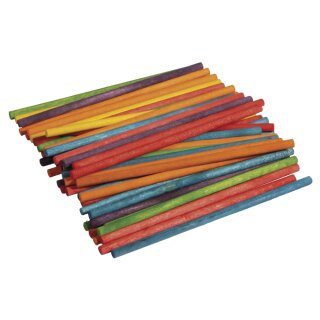 Bastelhölzer, 100 mm, 4 mm ø, . 60 Stück, gemischt