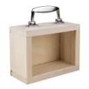 Holzkoffer mit Sichtfenster FSC MixCred, 18x8x13cm, inkl....