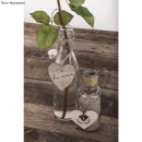 Holz Hänger Herz, FSC100%, 7x6,5x0,3cm,  6Stück, natur
