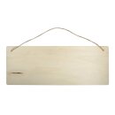 Holz Schild Rechteck, FSC100%, 40x15x0,6cm, mit Jutegarn,...