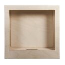 Holzbausatz 3D-Motivrahmen, FSC 100%, 24x24x6,6cm, 8-tlg. , Box 1Set, natur