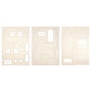 Holzbausatz 3D Wohnwagen, FSC 100%, 36x18x15cm, 40-tlg. , Box 1Set, natur