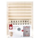 Holz Letterboard, FSC Mix Credit, 30x42cm, inkl. 96 Buchstaben, 1Set, natur