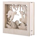 Holzbaus. 3D-Motivr. Faultier, FSC 100%, 24x24x6,5cm, 11-tlg. , Box 1Set, natur