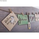 Holz Postkarte, FSC100%, 14,8x10,5x0,3cm, Btl 26Stück, natur