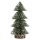 Deko-Tannenbaum beschneit, 20cm, grün, m.Holzsockel, PVC-Box 1 Stück