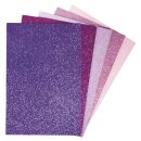 Moosgummi Platten Glitter, selbstkleb., 20x30x0,2cm, 5...