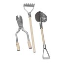 Metall/Holz-Gartenwerkzeug, 9-13 cm, . 3 Stück, 3...