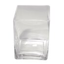 Glas-Vase, klar, 7,5x7,5 cm, Höhe 8 cm