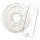 Papierlampion, 40cm ø, m. Metallgestell, Beutel 1 Stück, weiß