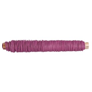 Papierdraht, 0,55mm ø, auf Holzwickel á 50g,  20m, fuchsia