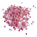 Paillettenstreuteile Herzchen, 4mm ø,  15g, pink...