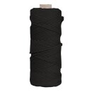 Garn, 3,7mm ø, ca. 280g, Spule 70m, schwarz