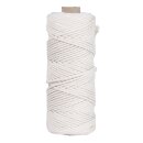 Garn, 3,7mm ø, ca. 280g, Spule 70m, weiß