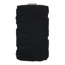 Garn, 3,7mm ø, ca. 500g, Spule 141m, schwarz