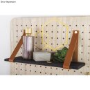 Kunstlederband flach, 138x2cm,  1 Stück, rehbraun