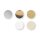 Konfetti, 2cm ø, silber,gold,weiß,creme,  30g
