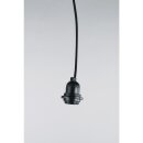 Lampenfassung m. Schalter,f. E27 Fassung, 180cm, m. Schraubring, SB-Btl 1Stück, schwarz