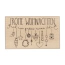 Stempel Frohe Weihnachten - Girlande, 6x10cm