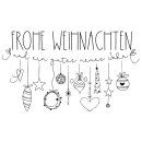 Stempel Frohe Weihnachten - Girlande, 6x10cm