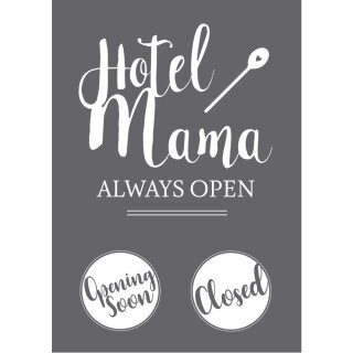 Siebdruck Schablone Hotel Mama A4 1 Schablone+1 Rakel, SB-Btl