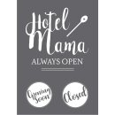 Siebdruck Schablone Hotel Mama A4 1 Schablone+1 Rakel,...