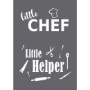 Siebdruck Schablone Little Chef A5 1 Schablone+1 Rakel,...
